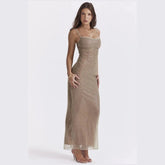 Livette - Gold Sequin Shine Maxi Dress