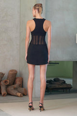 Misha Coco Mini Dress - Black