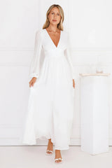 Meadow Dusk Maxi Dress White