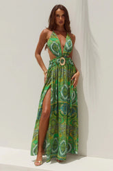 Fontana Maxi Dress - Indiana Green
