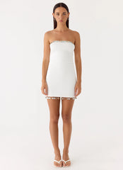 Rhiellie Strapless Mini Dress - White