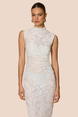 Nookie Devore Maxi Dress - White