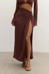 Adriana Skirt - Chocolate