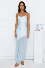 Silky Kiss Satin Maxi Dress