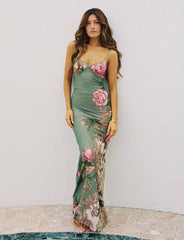 Livette - Floral Rose Maxi Dress