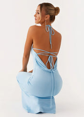 Talk About Us Maxi Dress - Blue